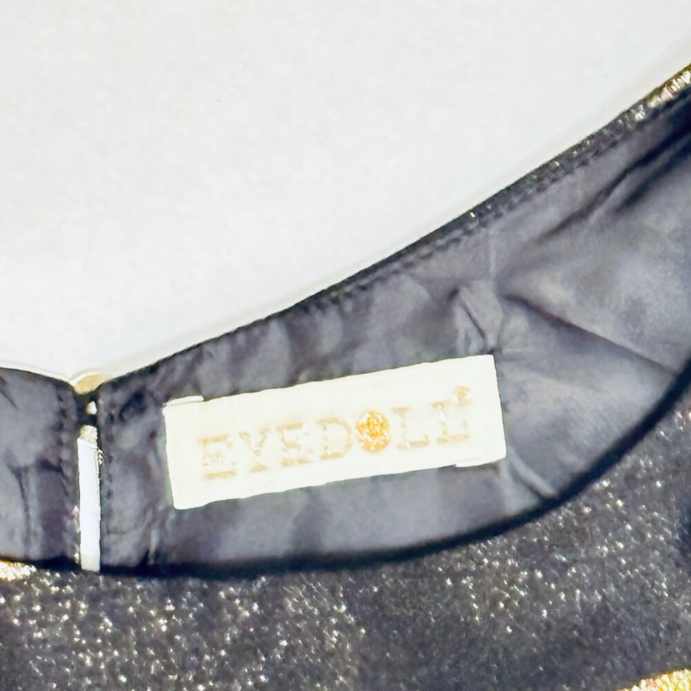 Eyedoll Golden Panther black sleeveless midi Dress from Anthropologie sz 10 - Picture 5 of 12